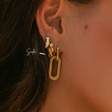 Sadie | Chunky Twisted Hoop Earring