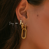 Darcy | Huggie Earrings in Black or White