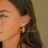 Whitney | Chunky Gold Hoops