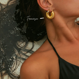 Francesca | Ribbed Earrings