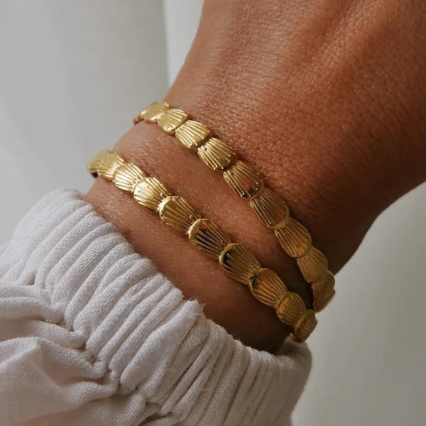 Phoebe | Open Bracelet - 18K Gold Plated, Waterproof