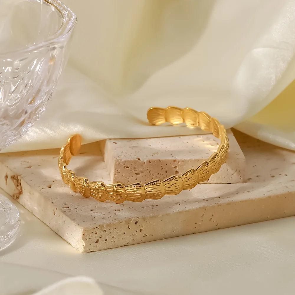 Phoebe | Open Bracelet - 18K Gold Plated, Waterproof