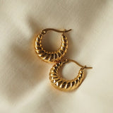 Remi | Vintage-Look Twisted Hoop